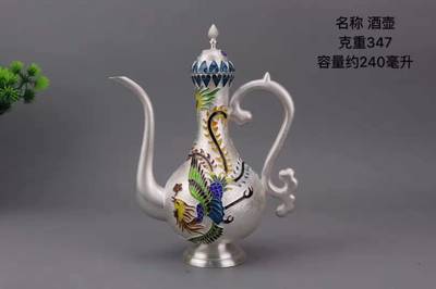 景泰蓝工艺产品厂家景泰蓝茶具酒具烧水壶系列s999