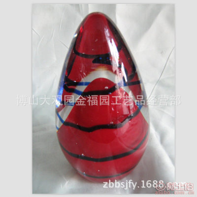 【金福园古法手工制作加工琉璃工艺摆件花瓶花球工艺品厂家直销绕丝球8cmx8cmx15cm】博山大观园金福园工艺品经营部 - 产品库