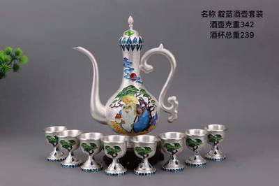 景泰蓝工艺产品厂家景泰蓝茶具酒具烧水壶系列s999